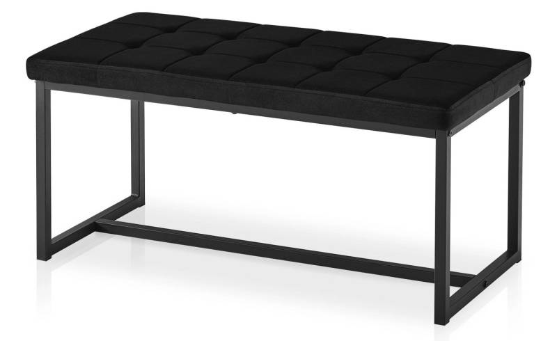 Ofcasa Essbank Samt Esstischhocker (inkl. Sitzkissen), gepolsterter Sitzbank, Loungehocker mit Metallgestell von Ofcasa