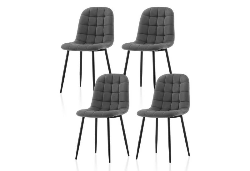 Ofcasa Esszimmerstuhl 2er Set Küchenstuhl (4 St), Samt Schalenstuhl von Ofcasa