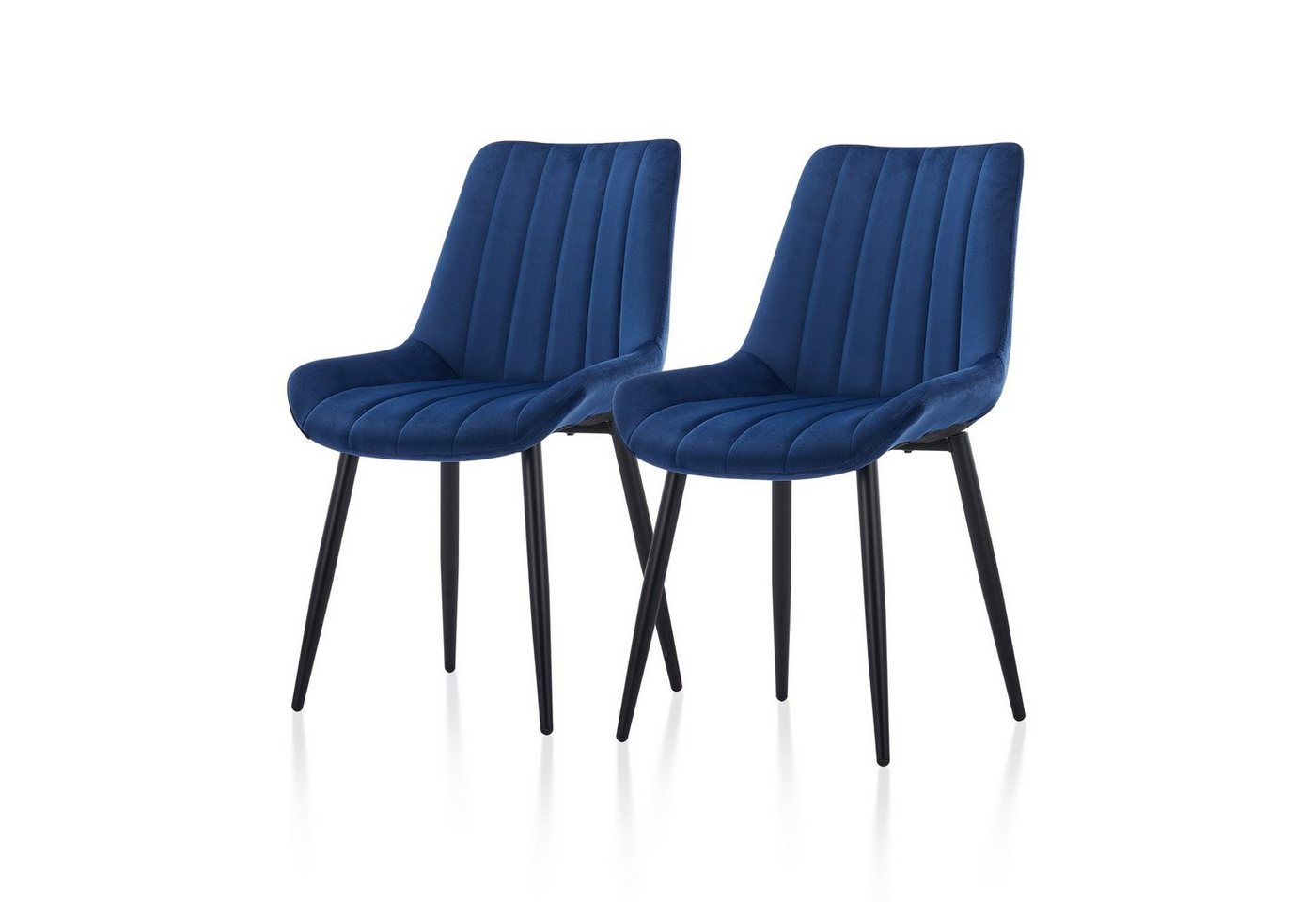 Ofcasa Esszimmerstuhl Küchenstühle (2er Set), Samt gepolsterter Stühle mit Metallbeinen von Ofcasa