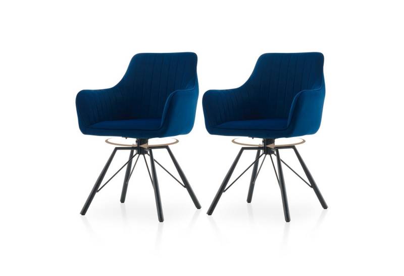 Ofcasa Esszimmerstuhl Küchenstuhl (2er Set), Samt-Drehstuhl von Ofcasa