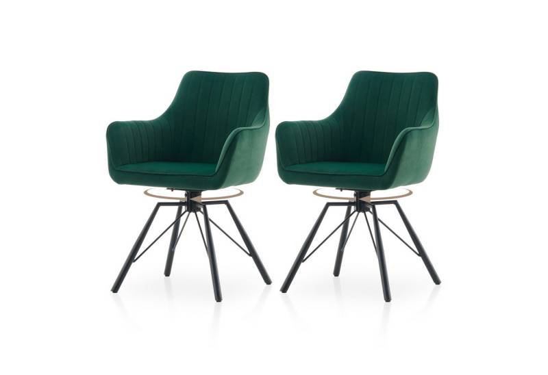 Ofcasa Esszimmerstuhl Küchenstuhl (2er Set), Samt-Drehstuhl von Ofcasa