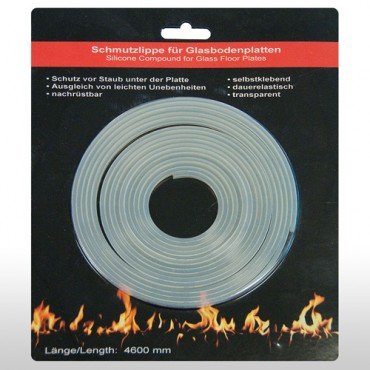 Silikon-Dichtlippe für Glasbodenplatten mit C-Kante, selbstklebend Silikon-Dichtlippe für Glasbodenplatten mit C-Kante, selbstklebend von Boppon
