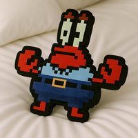 Mr. Krabs 8Bit Kissen in Logo-Form, Eugene Krabs, Spongebob Schwammkopf, Geschenk, Spongebob, Kinder Gaming Zimmer Mr. Krabs 8Bit Kissen in Logo-Form, Eugene Krabs, Spongebob Schwammkopf, Geschenk, Spongebob, Kinder Gaming Zimmer von OffScripted
