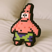 Patrick Star 8Bit Kissen in Logo-Form, Spongebob Schwammkopf, Geschenk, Spongebob, Kinderkissen Gaming Zimmer Pixel Art Patrick Star 8Bit Kissen in Logo-Form, Spongebob Schwammkopf, Geschenk, Spongebob, Kinderkissen Gaming Zimmer Pixel Art von OffScripted
