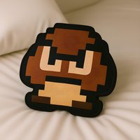 Super Mario Goomba Kissen 8-Bit Gaming Zimmer Dekor von OffScripted