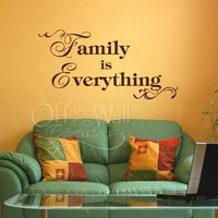 Familie Ist Alles Vinyl Wand Aufkleber, Zwei Größen Erhältlich, Aufkleber Für Wohnzimmer, Wohnzimmer Dekor von OffTheWallExpression