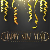 Glücklich Neujahr-Vinyl-Aufkleber, Metallic Gold Aufkleber, Dekor Für Das Neue Jahr, Parteidekor, Tür Aufkleber von OffTheWallExpression