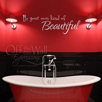 Ihre Eigene Art Von Beautiful - Sein Wandkunst Vinyl Wand Worte Schlafzimmer Bad-Aufkleber Aufkleber Teen von OffTheWallExpression