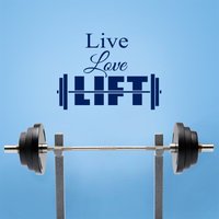 Leben Sie, Liebe Zu Heben, Fitness-Wandtattoo, Gewicht Heben Vinyl-Aufkleber Leben Sie, Liebe Zu Heben, Fitness-Wandtattoo, Gewicht Heben Vinyl-Aufkleber von OffTheWallExpression