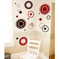 Moderne Kreise Wand Kunst Vinyl, Vinyl Aufkleber Wandtattoo-Set, Vinyl-Wand-Grafik, Polka Dot Pack Moderne Kreise Wand Kunst Vinyl, Vinyl Aufkleber Wandtattoo-Set, Vinyl-Wand-Grafik, Polka Dot Pack von OffTheWallExpression