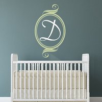 Monogramm Wandtattoo - Anfangs Personalisierte Kinderzimmer Rahmen Mit Wohnheim Aufkleber Monogramm Wandtattoo - Anfangs Personalisierte Kinderzimmer Rahmen Mit Wohnheim Aufkleber von OffTheWallExpression