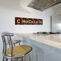 Periodensystem Schokolade Aufkleber, Aus Der Tabelle Elemente, Die Wissenschaft Dekor Geschenke von OffTheWallExpression