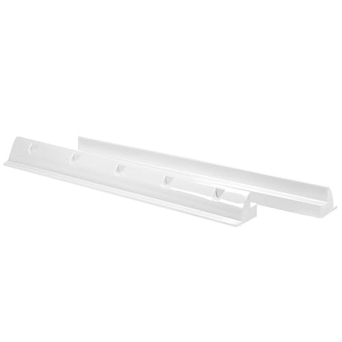 Offgridtec Spoiler Solar Dachhalterung Set von 2 (68 x 8,9 x 6,5 cm), Heavy Duty ABS PV Halterung für Solarmodule, Leicht & Stabil, Vorgebohrte Montageschraubenlöcher, Wetterfest & Langlebig, Weiß von Offgridtec