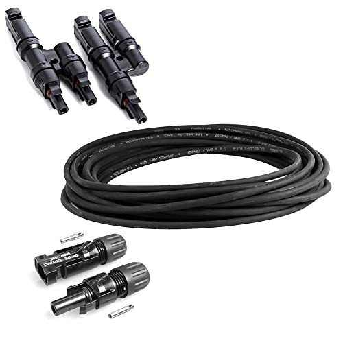 Offgridtec© Solar Connection Kit 2 4mm² - 10m Solarkabel + MC4 Steckverbindungen + Offgridtec Y-Abzweigbuchsen von Offgridtec