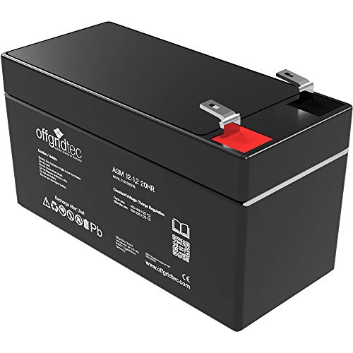 Offgridtec® 1,2Ah 12V Bleiakku AGM Zyklenfest USV Ersatz VRLA Batterie von Offgridtec