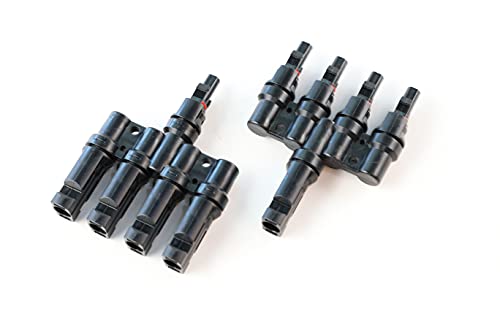 Offgridtec® 4-fach Abzweigbuchsen T-Stecker Solarstecker für Parallelschaltung von Offgridtec