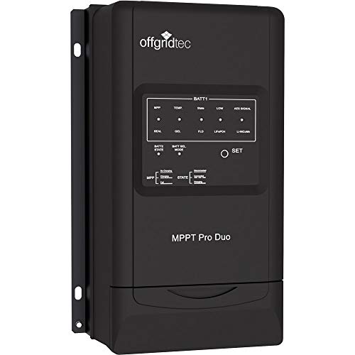 Offgridtec® MPPT Pro Duo Laderegler 30A 12V 24V für zwei Batteriekreisläufe von Offgridtec