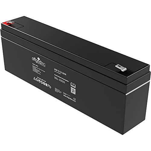 Offgridtec® 2,2Ah 12V Bleiakku AGM Zyklenfest USV Ersatz VRLA Batterie von Offgridtec