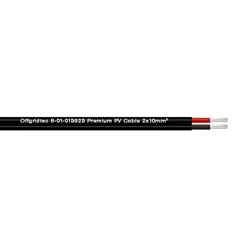Offgridtec 2x10mm² PV1-F zweiadriges Solarkabel Schwarz lfd. Meter von Offgridtec