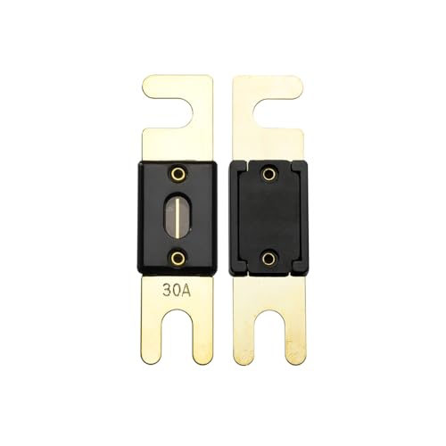 Offgridtec 30A ANL Sicherung Set für 72V DC Systeme, Hochstrom-Streifensicherungen mit Kupferanschlüssen, Niedrigem Kontaktwiderstand, Funken-Schutz, Schraubmontage, DIN43560/1 Zertifiziert, 5er-Pack von Offgridtec