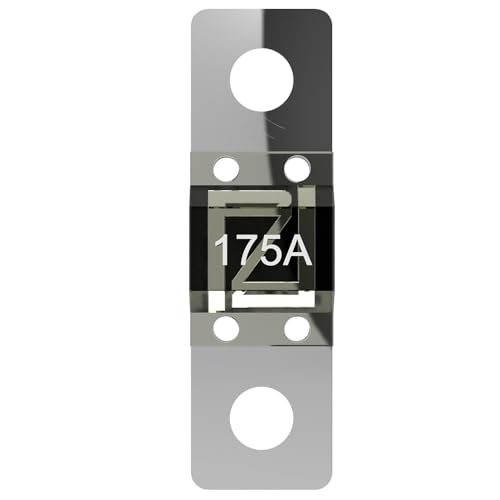 Offgridtec 175A MIDI-Sicherung Set für 58V DC-Systeme, Hochstrom-Streifen-Sicherungen mit Kupfer-Anschlüssen, Niedrigkontaktwiderstand, Funken-Schutz, Schraubmontage, RoHS & UL zertifiziert, 5-Pack von Offgridtec