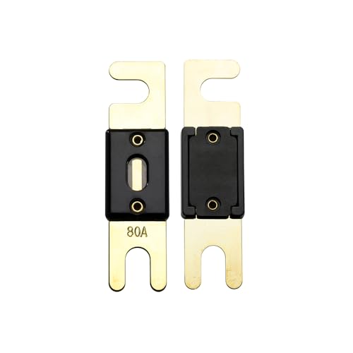 Offgridtec 80A ANL Sicherung Set für 72V DC Systeme, Hochstrom-Streifensicherungen mit Kupferanschlüssen, Niedrigem Kontaktwiderstand, Funken-Schutz, Schraubmontage, DIN43560/1 Zertifiziert, 5er-Pack Offgridtec 80A ANL Sicherung Set für 72V DC Systeme, Hochstrom-Streifensicherungen mit Kupferanschlüssen, Niedrigem Kontaktwiderstand, Funken-Schutz, Schraubmontage, DIN43560/1 Zertifiziert, 5er-Pack von Offgridtec