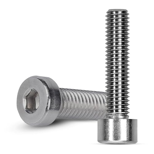 Offgridtec M8 x 70mm Innensechskant-Schrauben mit Zylinderkopf, 304 Edelstahl (A2), Vollgewinde für sichere Befestigung, Hochfest & Korrosionsbeständig, DIN 912 Standard (10 Stück, Silber) von Offgridtec