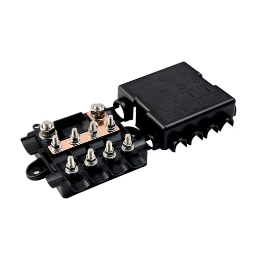 Offgridtec Sicherungshalter für 1X Mega + 4X Midi Sicherungen, Inklusive Busbar, Polyamid-Gehäuse MIT Abdeckung, Robuste Stromverteilungssicherung für hohe UND mittlere Stromkreise Offgridtec Sicherungshalter für 1X Mega + 4X Midi Sicherungen, Inklusive Busbar, Polyamid-Gehäuse MIT Abdeckung, Robuste Stromverteilungssicherung für hohe UND mittlere Stromkreise von Offgridtec