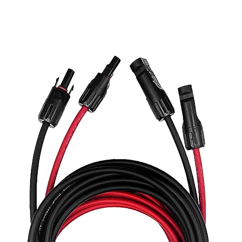 Offgridtec Solarkabel Verlängerungskabel PV-Stecker zu PV-Stecker 6mm², 10m rot/schwarz von Offgridtec