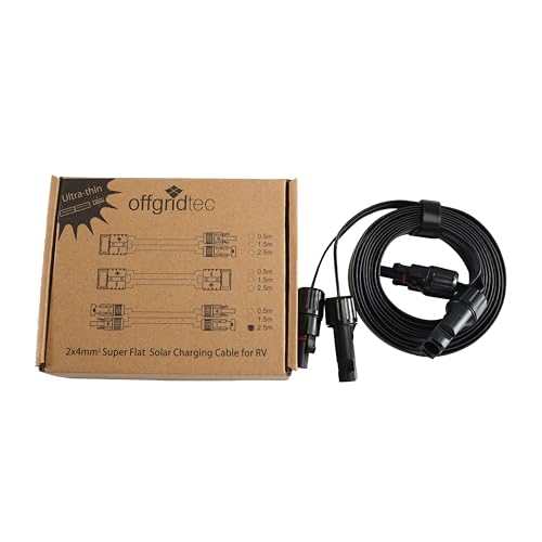 PV-Stecker zu PV-Stecker Flat Cable (Super Flach) 4mm² 2,5m von Offgridtec