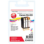 Office Depot CLI-521C/M/Y Kompatibel Canon Tintenpatrone 3 Farbig Multipack 3 Stück von Office Depot