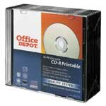 Office Abt 10 Packungen von 52 x, 700 MB, 80 Min. CD-R CD 's, Inkjet bedruckbare CD-R von Office Depot