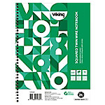 Office Depot Notebook DIN A5+ Kariert Spiralbindung Papier Weiß Perforiert Recycled 160 Seiten 80 Blatt von Office Depot