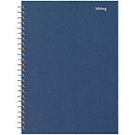 Office Depot Notebook DIN A5+ Kariert Spiralbindung Hartpappe Blau Perforiert 160 Seiten 80 Blatt von Office Depot