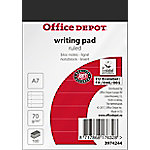 Office Depot Notizblock DIN A7 Liniert Geheftet Papier Weiß Perforiert 200 Pack 10 von Office Depot