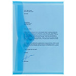 Office Depot Dokumentenmappe DIN A4 Druckknopf PP (Polypropylen) Quer 23,5 (B) x 33,5 (H) cm Blau 5 Stück von Office Depot