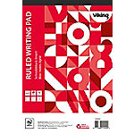 Office Depot Notizblock DIN A4+ Liniert Geleimt Papier Softcover Weiß Perforiert 200 Seiten Pack 5 von Office Depot