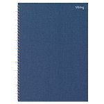 Office Depot Notebook DIN A4 Liniert Spiralbindung Pappkarton Hardback Blau Perforiert 160 Seiten 80 Blatt von Office Depot