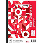 Office Depot Notizblock DIN A4 Liniert Geleimt Papier Softcover Weiß Nicht perforiert 400 Seiten Pack 5 von Office Depot