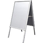 Office Depot Kundenstopper Basic DIN A2 Silber 450 x 625 x 870 mm von Office Depot