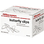 Office Depot Schmetterling-Büroklammern 57 mm Silber 50 Stück von Office Depot