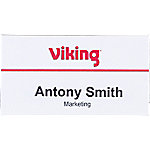 Office Depot Standard Namensschild mit Kombiklemme Horizontal 75 x 40 mm 50 Stück von Office Depot