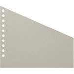 Niceday Blanko Trennstreifen Recycelt 100% Spezial Grau Pappkarton Trapez 10 Löcher 100 Stück von Niceday