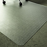 Office Depot rechteckige Bodenmatte weicher Boden Teppichboden-Polymer 120 x 90cm Transparent von Office Depot