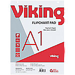 Office Depot wandmontierbares, kariertes Flipchart-Papier Perforiert A1 70gsm 40 Blatt von Office Depot