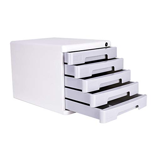 5-lagiger Desktop-Speicher-Aktenschrank,Home Office Büro Schrank Schubladenschrank Aufbewahrungsbox Mit Schloss,Multifunktionaler Dateisortierschrank,Für Post, A4-Papier von Office Supplies