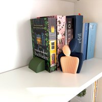 Moderne Box Buchstütze, Buchenden Mit Moderner Form Und Rillenstruktur, Hochwertige Buchhalter in Vielen Schönen Farben von OfficeGamingGadgets