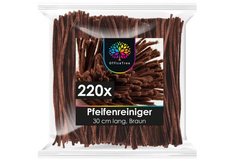 OfficeTree Basteldraht 220x Pfeifenreiniger Braun 30 cm, XXL Set OfficeTree Basteldraht 220x Pfeifenreiniger Braun 30 cm, XXL Set von OfficeTree