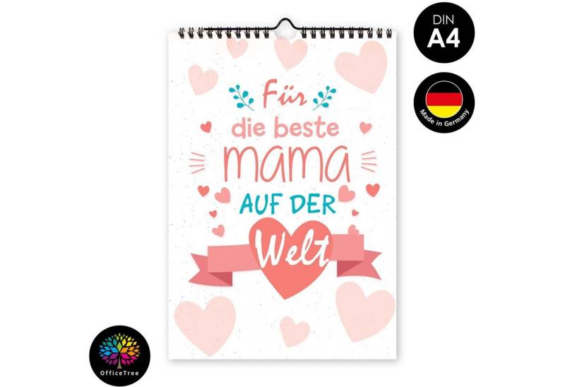 OfficeTree Kalender zum Selbstbasteln Bastelkalender Mama, Kalender DIY in DIN A4 von OfficeTree