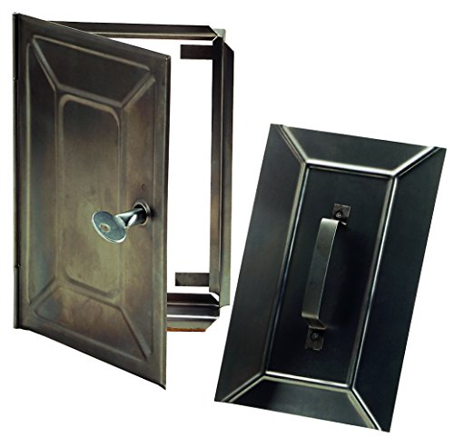 Officine tofolutti 27760 – 30-les Türen DOUBLES Kamin mit Schlüssel Edelstahl 155 x 235 mm von Officine Tofolutti